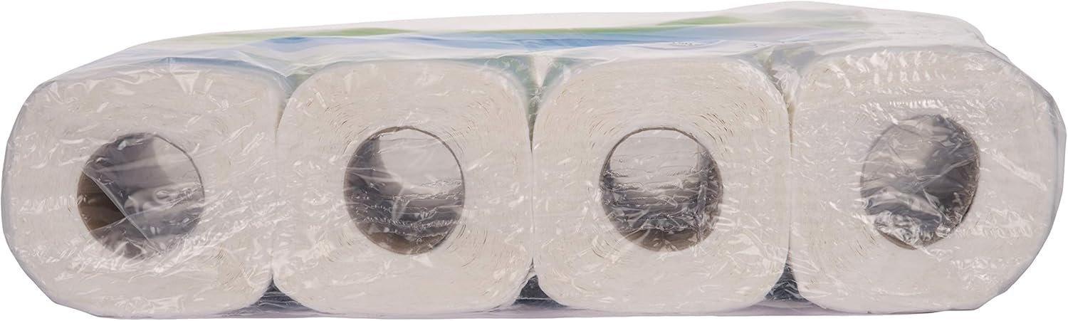 Toilet Paper, 64 Rolls, 3-Ply Cellulose, 150 Sheets per Roll, White - Image 4